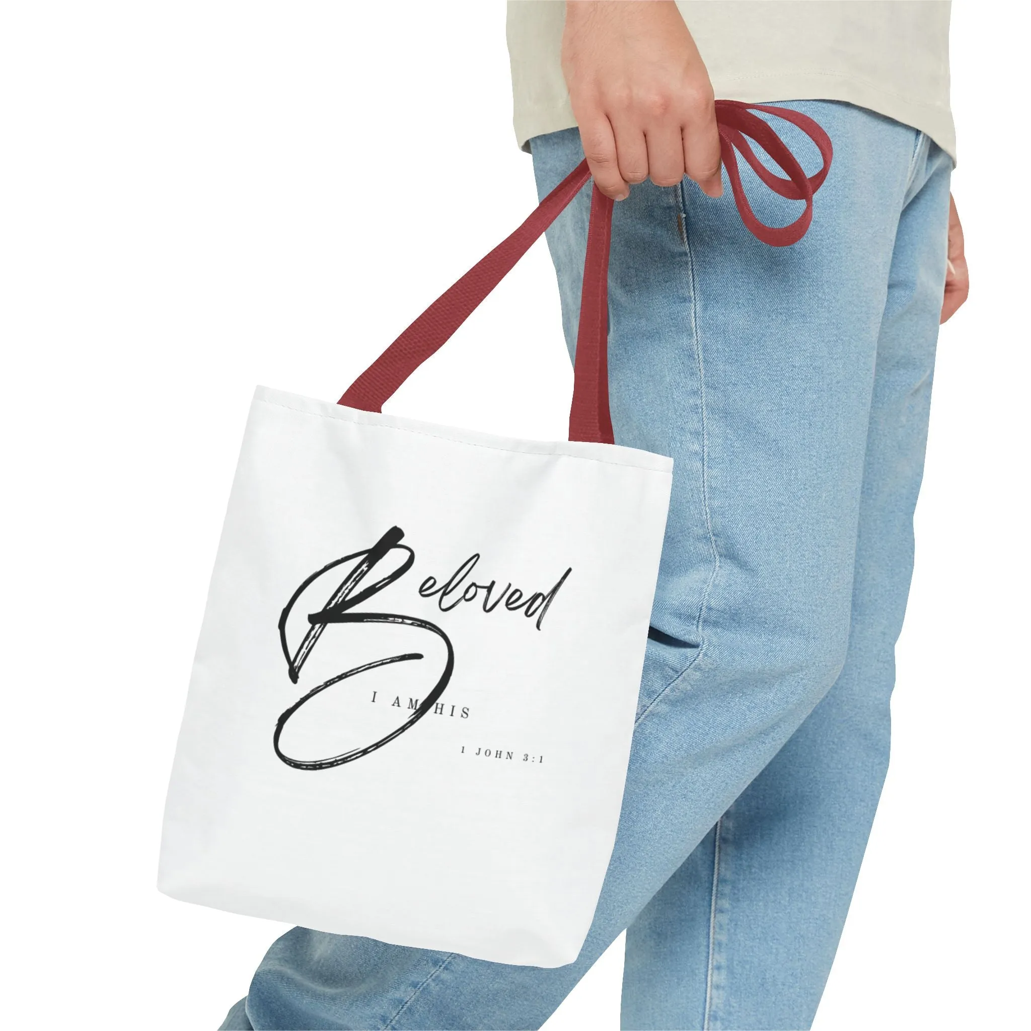 I am His Beloved Crescendo Tote Bag