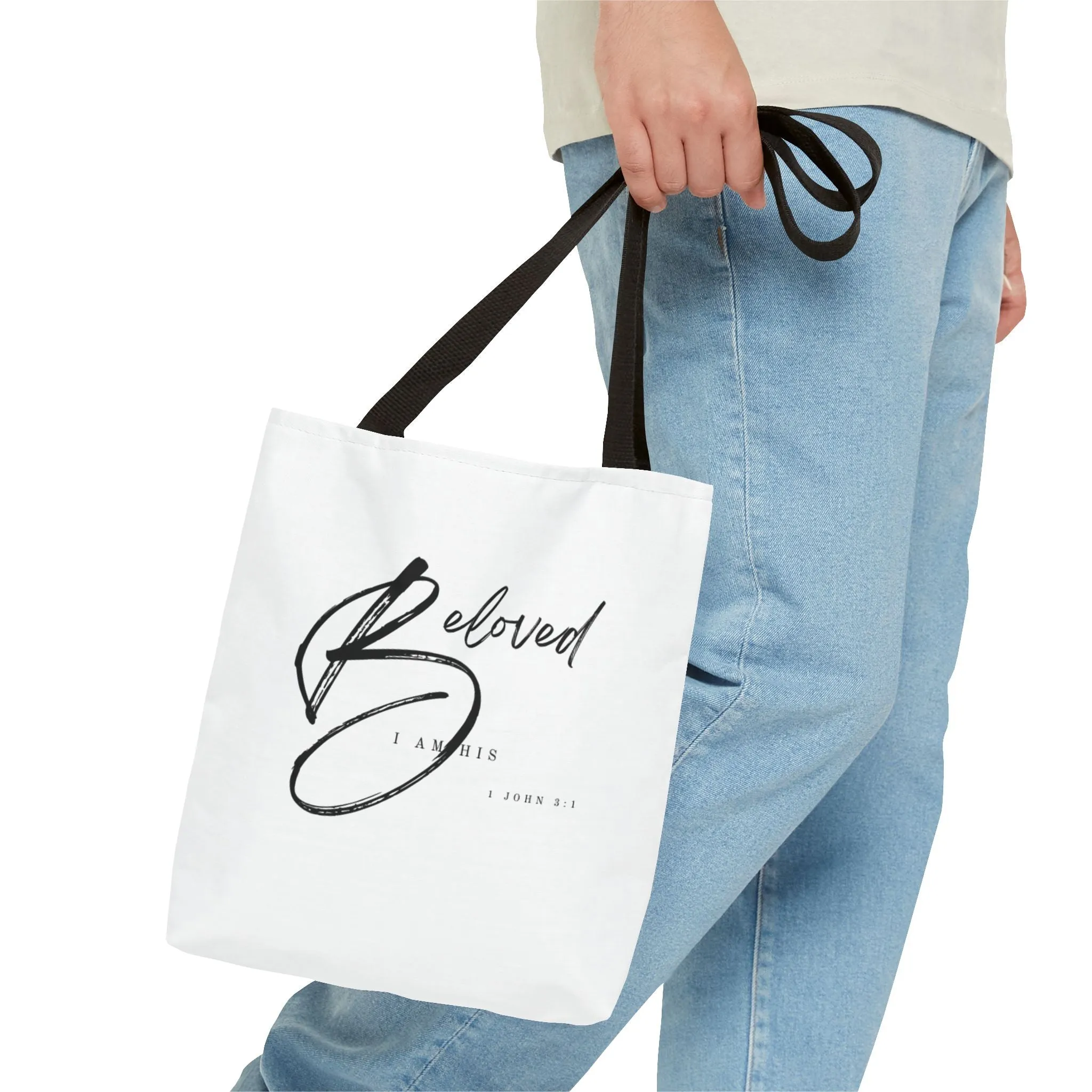 I am His Beloved Crescendo Tote Bag