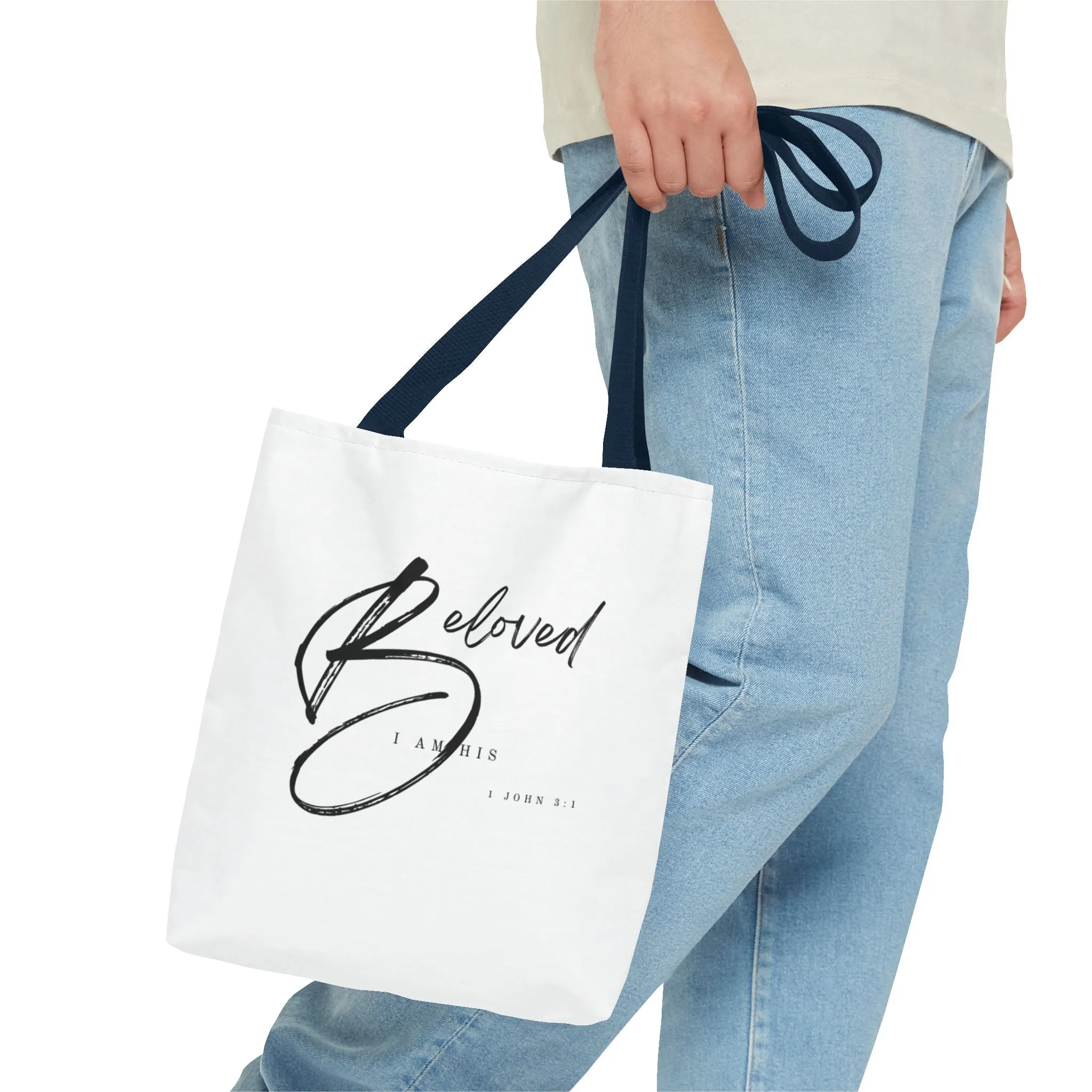I am His Beloved Crescendo Tote Bag