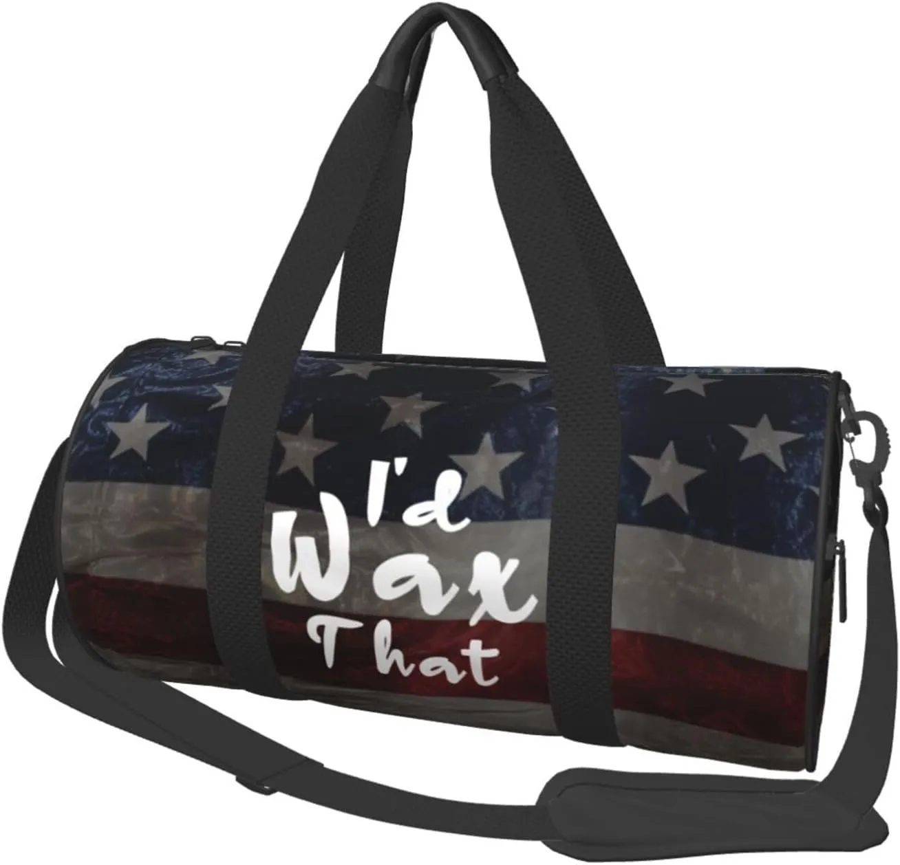 I'D Wax That Duffel Bag Gym Bag Travel Sports Tote Large Foldable Beach Swim Yoga9