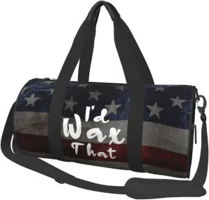 I'D Wax That Duffel Bag Gym Bag Travel Sports Tote Large Foldable Beach Swim Yoga9