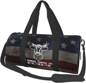 If Genders Confuse You Go Milk A Bull Duffel Bag Gym Bag Travel Sports Tote Large Foldable Beach Swim Yoga74