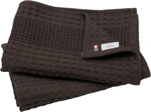 Imabari Towel, 2-Piece Bath Towel Set, Japanese Towels, 23.6x49.2in, 100% Cotton, Lightweight, Quick Drying and Compact Towels for Bathroom, Waffle Design Fabric, Honeycomb, Brown