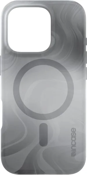 Incase Halo Case for iPhone 16 Hydro Dip MagSafe Compatible Apple iPhone Case 10 Ft Drop Protection, Protective Cover with Lanyard Loop, Sleek Design (Oil Slick Smoke, iPhone 16 Pro)