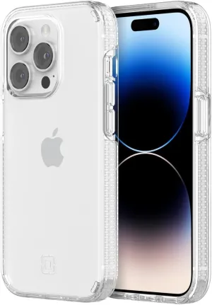 Incipio Duo Phone Case for iPhone 14 Pro - Apple iPhone Case with 12ft Drop Protection, Scratch & Discoloration Resistance   5G Compatible - Made from Recycled Materials (Clear)