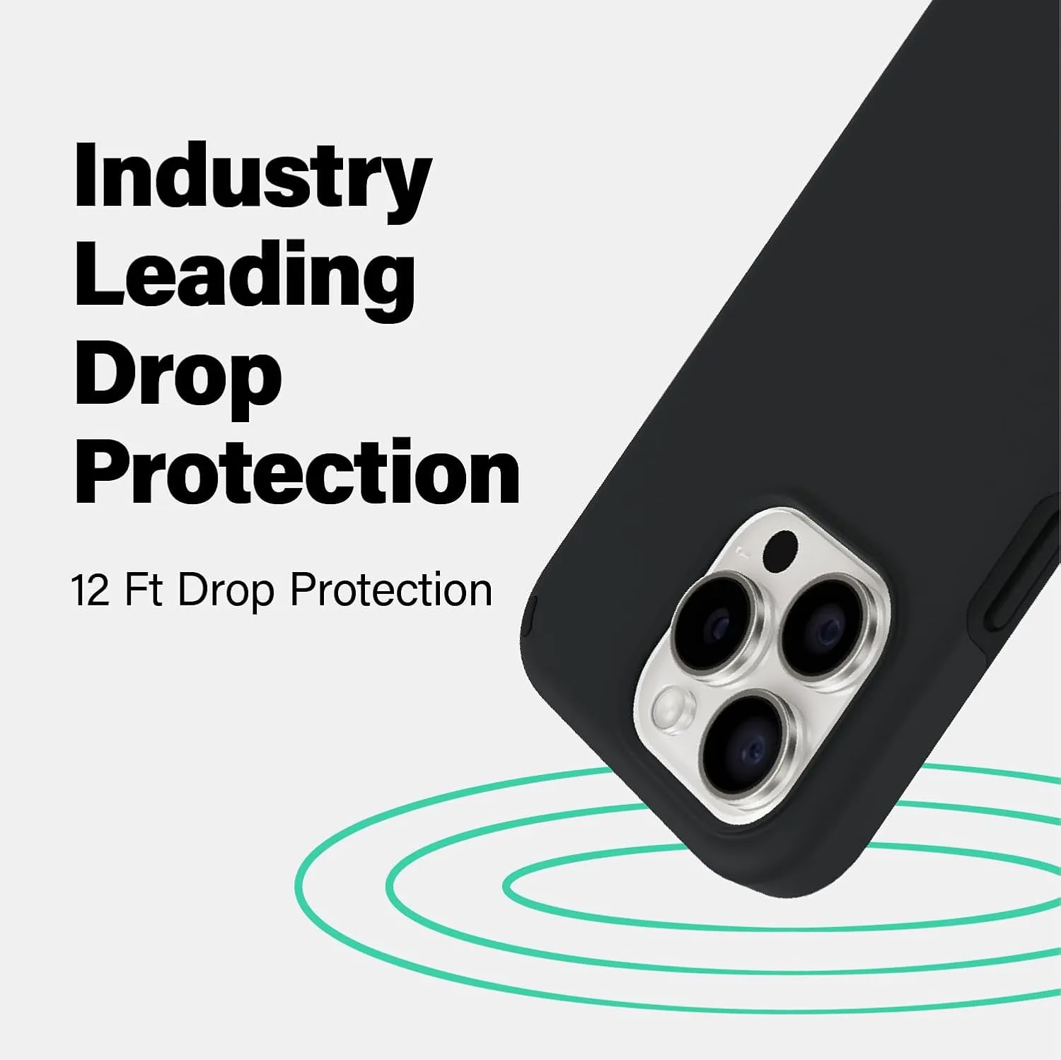 Incipio Duo Phone Case for iPhone 14 Pro - Apple iPhone Case with 12ft Drop Protection, Scratch & Discoloration Resistance   5G Compatible - Made from Recycled Materials (Clear)
