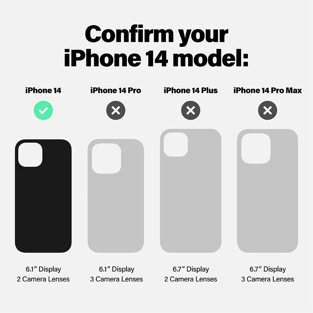 Incipio Forme for MagSafe Series Case for iPhone 14, Sleek, Stylish and Nature Inspired - Opalescent Tide (IPH-2004-OPT)