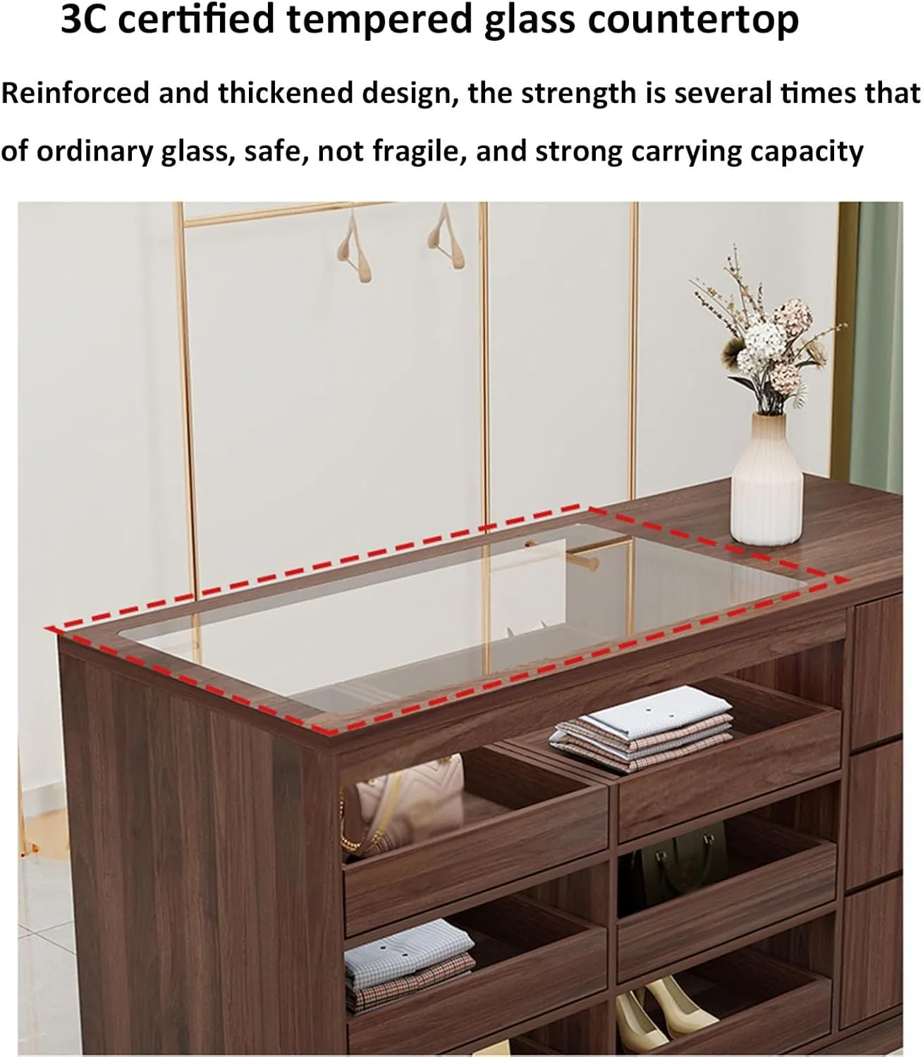 Industrial Retail Display Tables Clothing Store Island Cabinet,3tier Retail Stores Garment Shoe Handbag Display Stand Boutique Display Table With Storage Drawer,retro Unit Storage Shelves