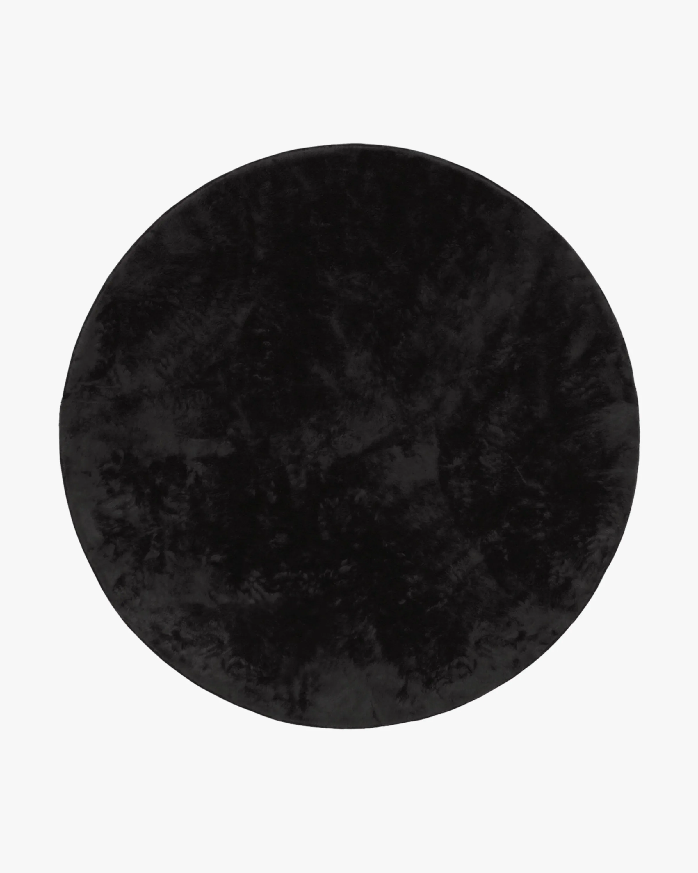 Ink Black Plush Rug