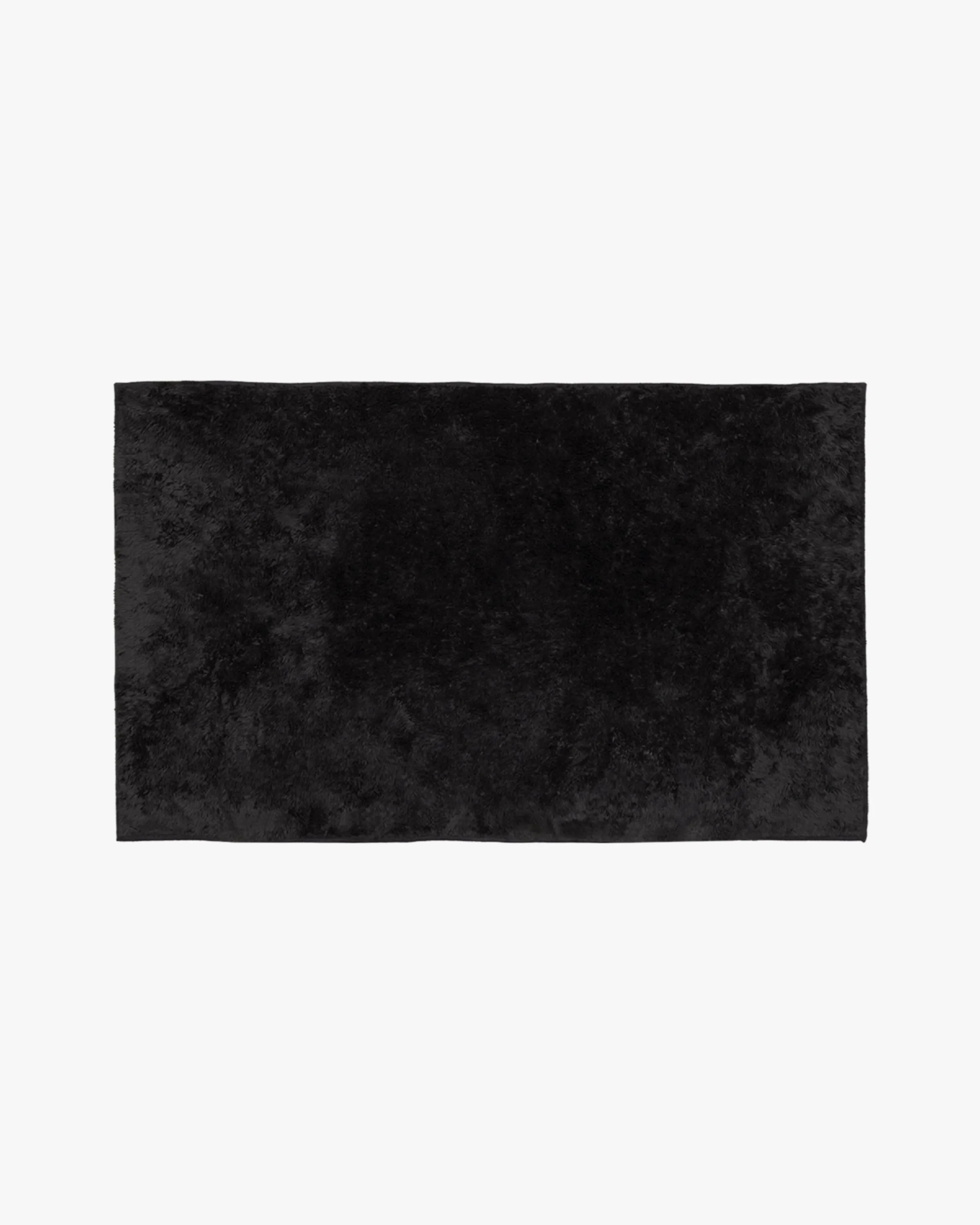 Ink Black Plush Rug