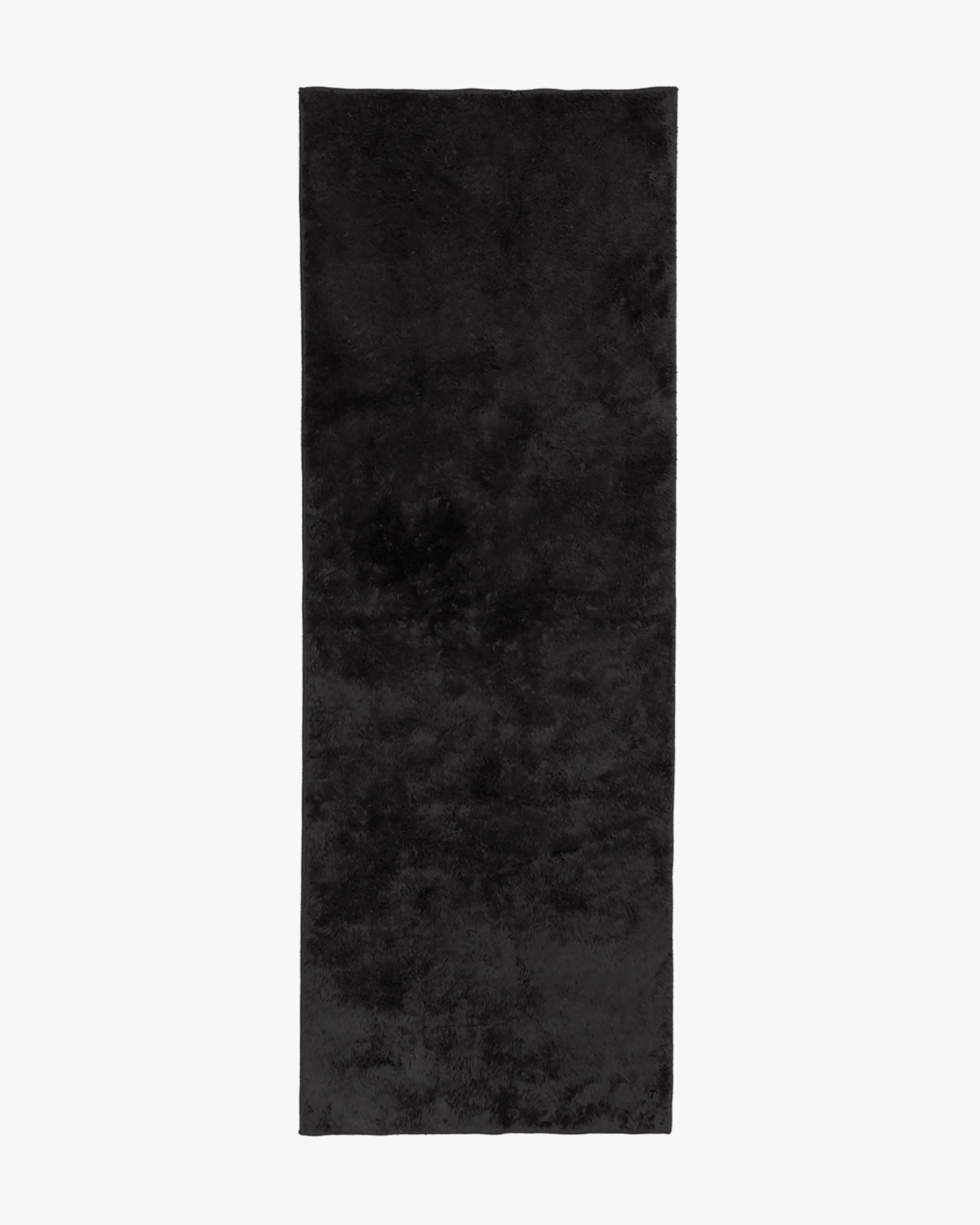 Ink Black Plush Rug