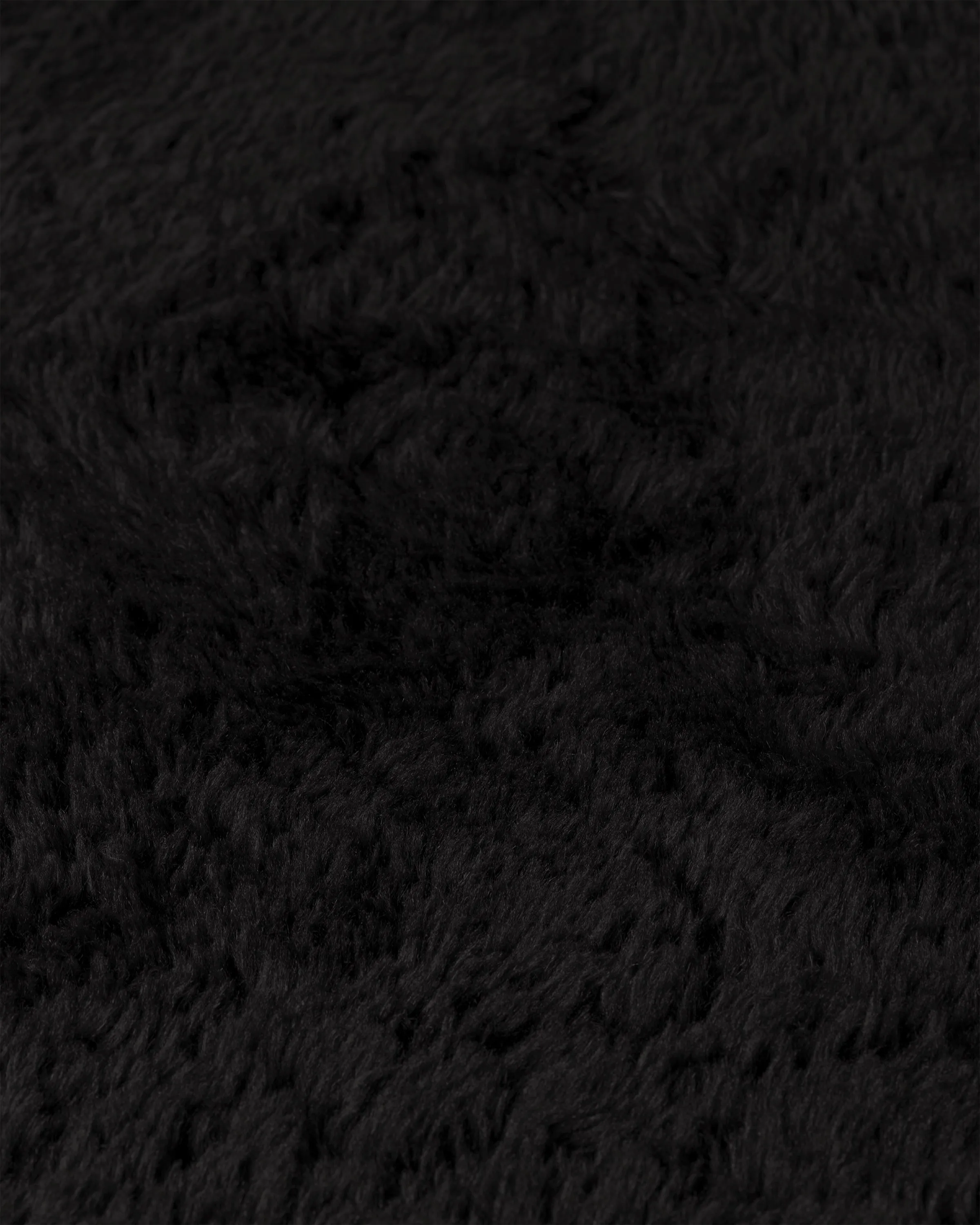Ink Black Plush Rug