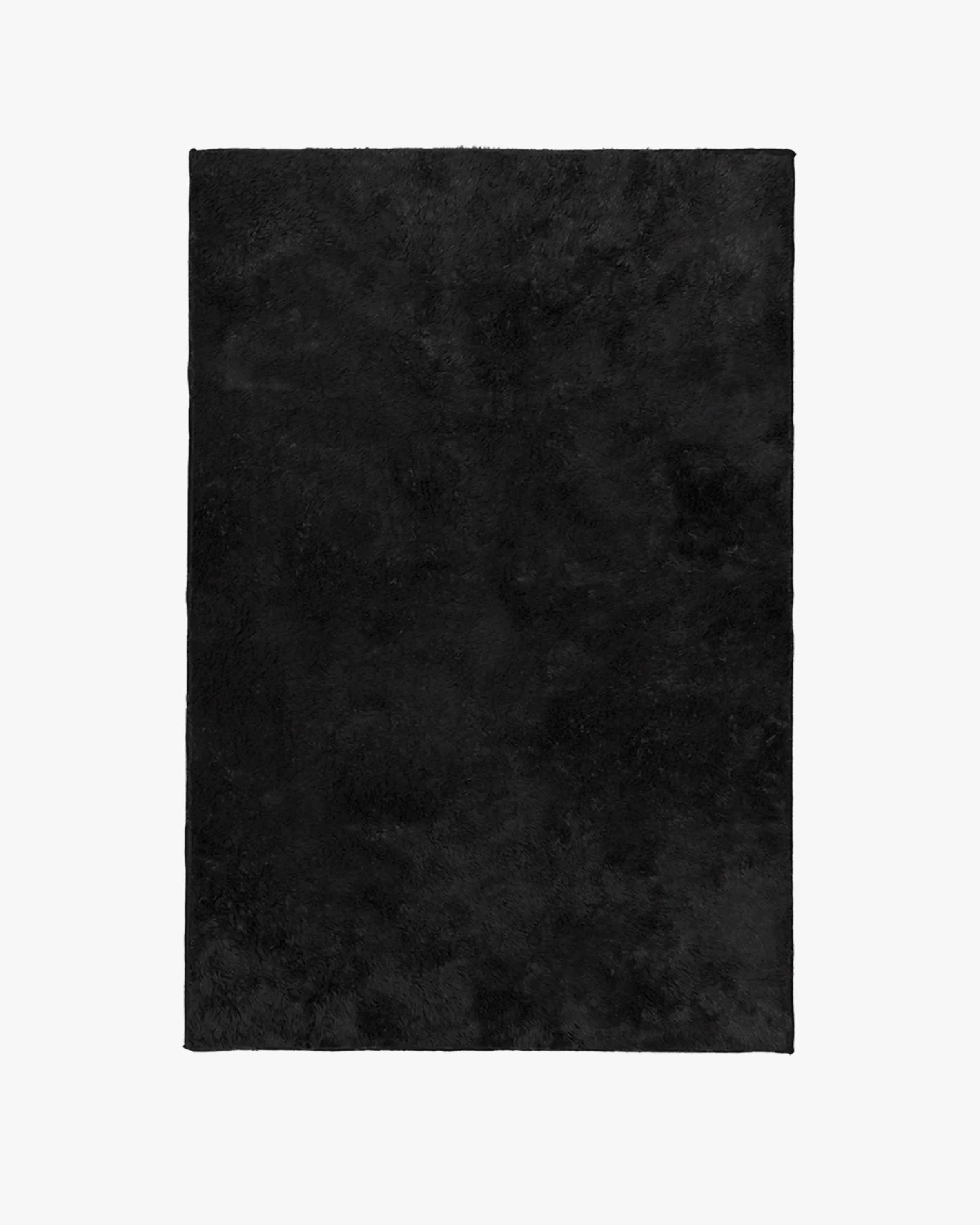 Ink Black Plush Rug