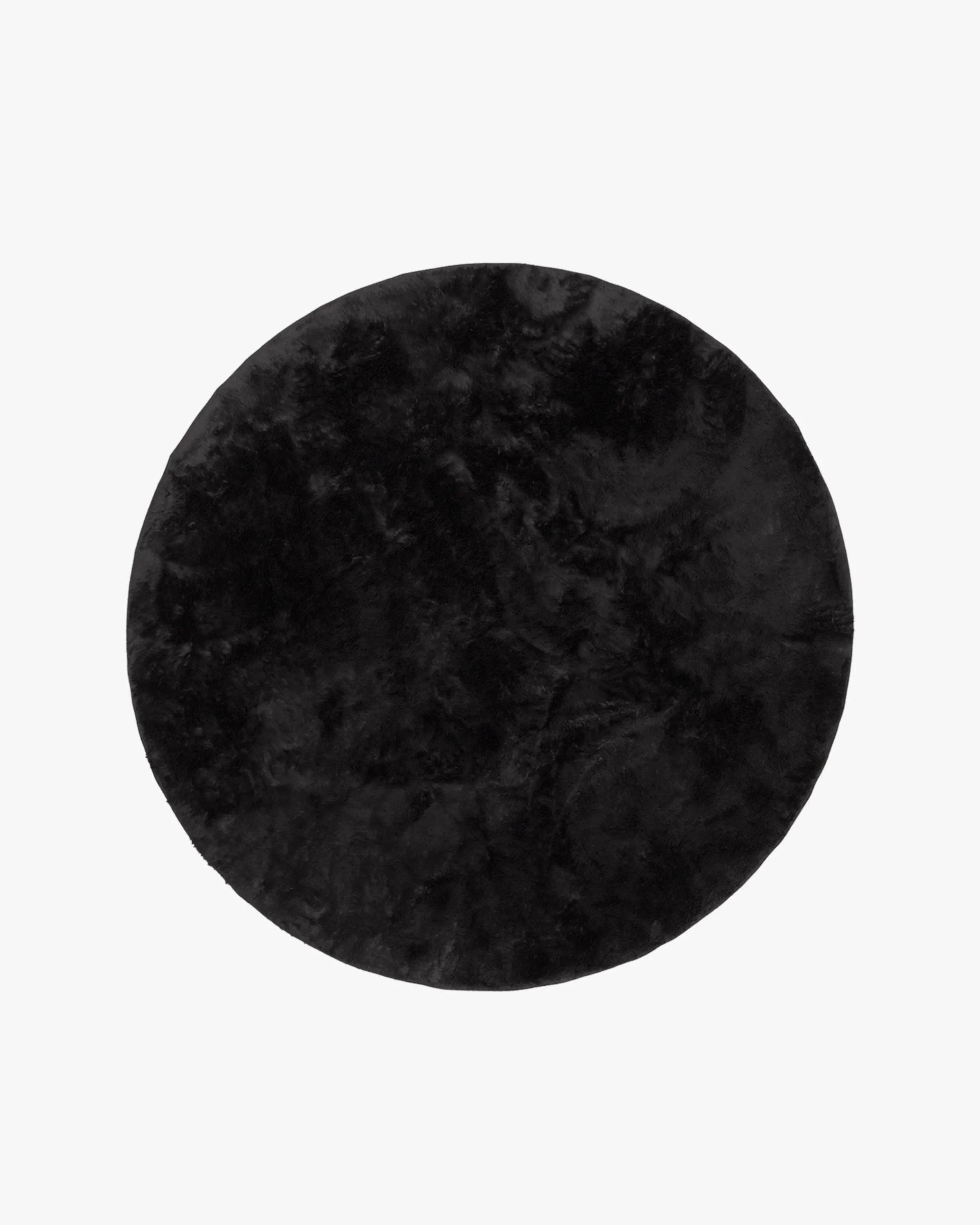 Ink Black Plush Rug