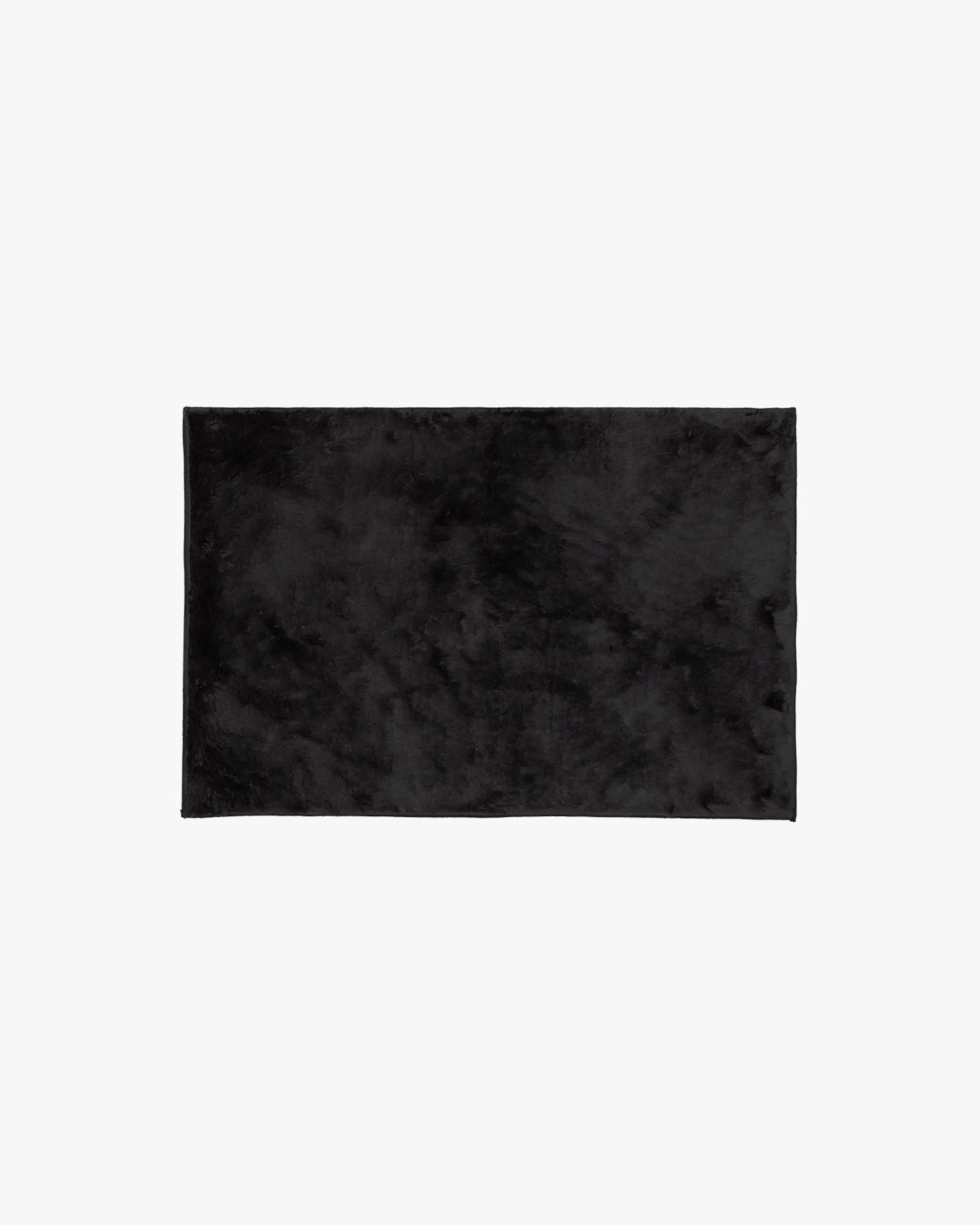 Ink Black Plush Rug