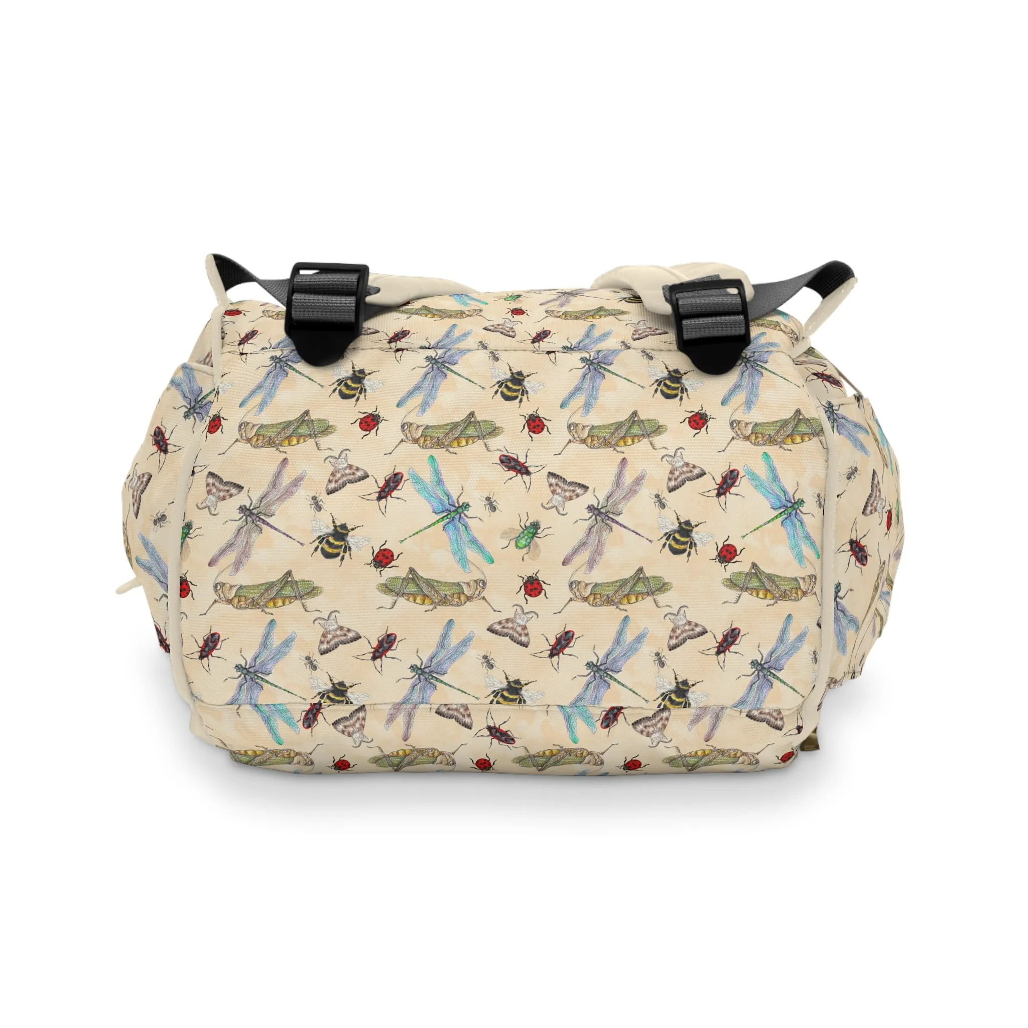 Insect Diaper Backpack - Whimsical Baby Bag with Colorful Insect Patterns, Perfect for Nature-Loving Parents