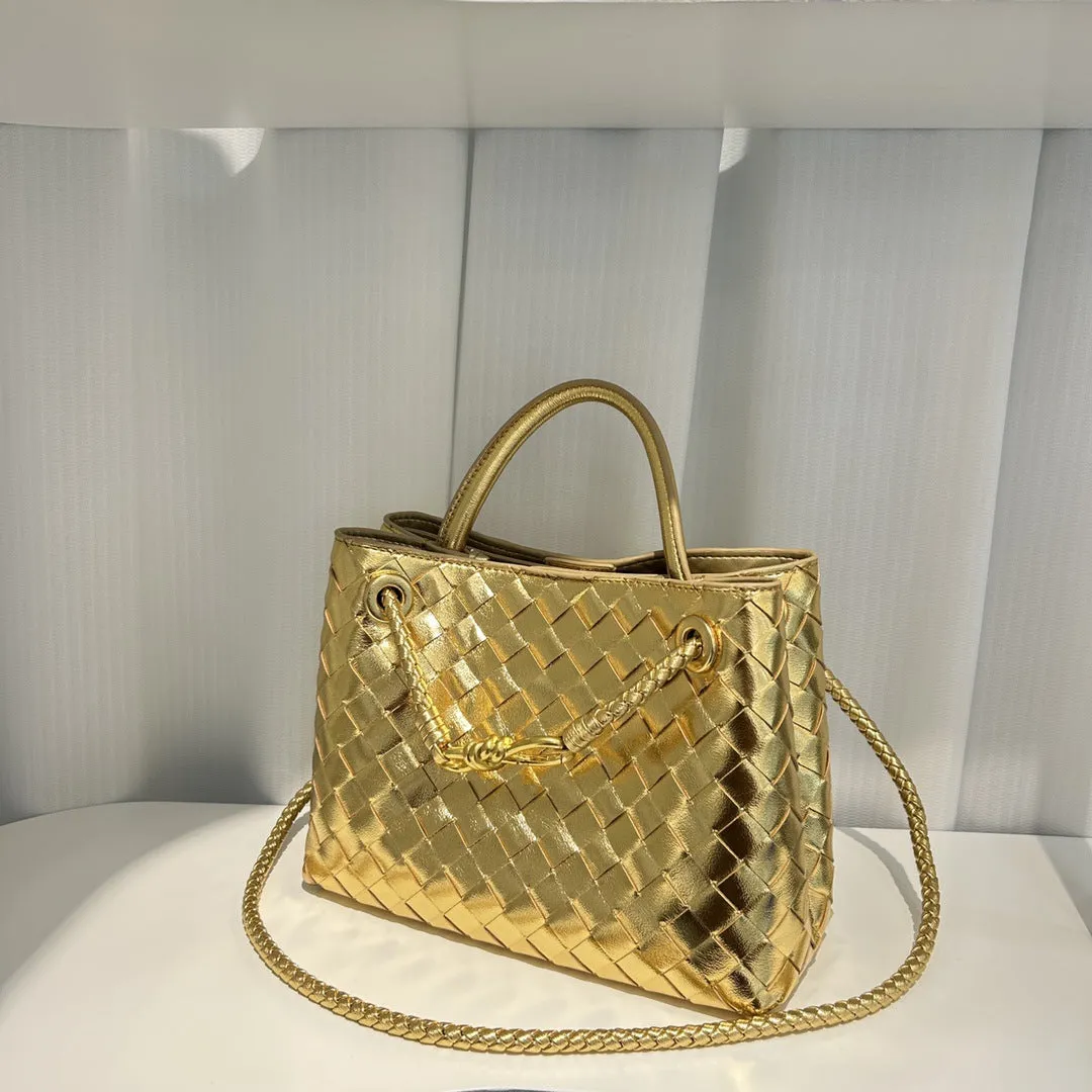 Intrecciato Weave Leather Bag