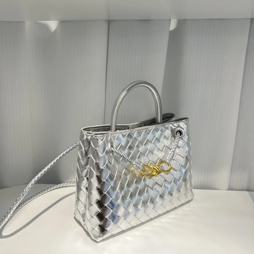 Intrecciato Weave Leather Bag