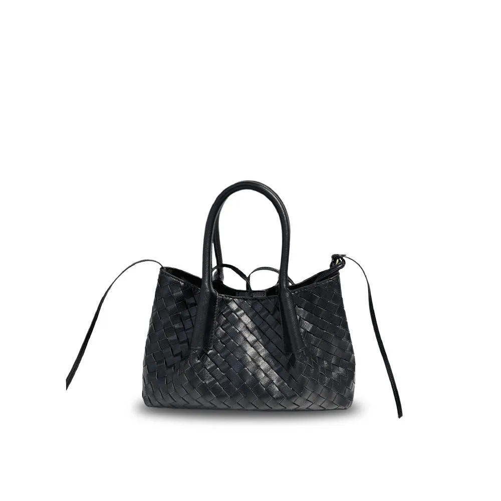 Intrecciato Weave Leather Tote Bag