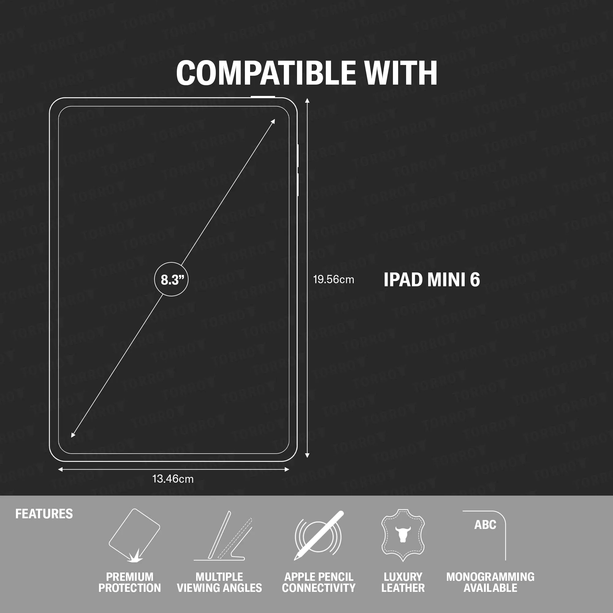 iPad Mini 6 Leather Case (6th Gen, 2021)