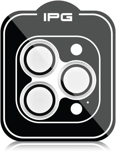 IPG ProLENS Clear Camera Lens Protector for iPhone 14 Pro / Pro Max, Alumina Silicate Tempered Class , HD Clarity, Scratch-Resistant, Individual Camera Lens Cover with Transparent Ring for iph14Pro/MaxCLEAR