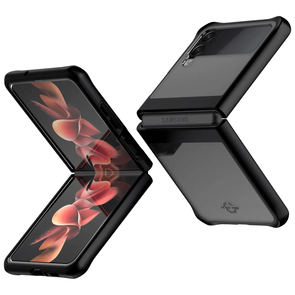 ITSkins Hybrid Solid Case for Samsung Galaxy Z Flip3 5G Black