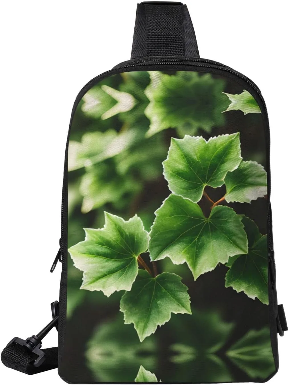 Ivy Blossoms Tree Dual Pocket Chest Bag - Versatile Purse, Sling Purse - Ideal for Concerts, Sports, Travelling, & More