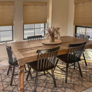 Ivy Woven Bamboo No-Drill Blinds & Shades Top Down Bottom Up | Amber