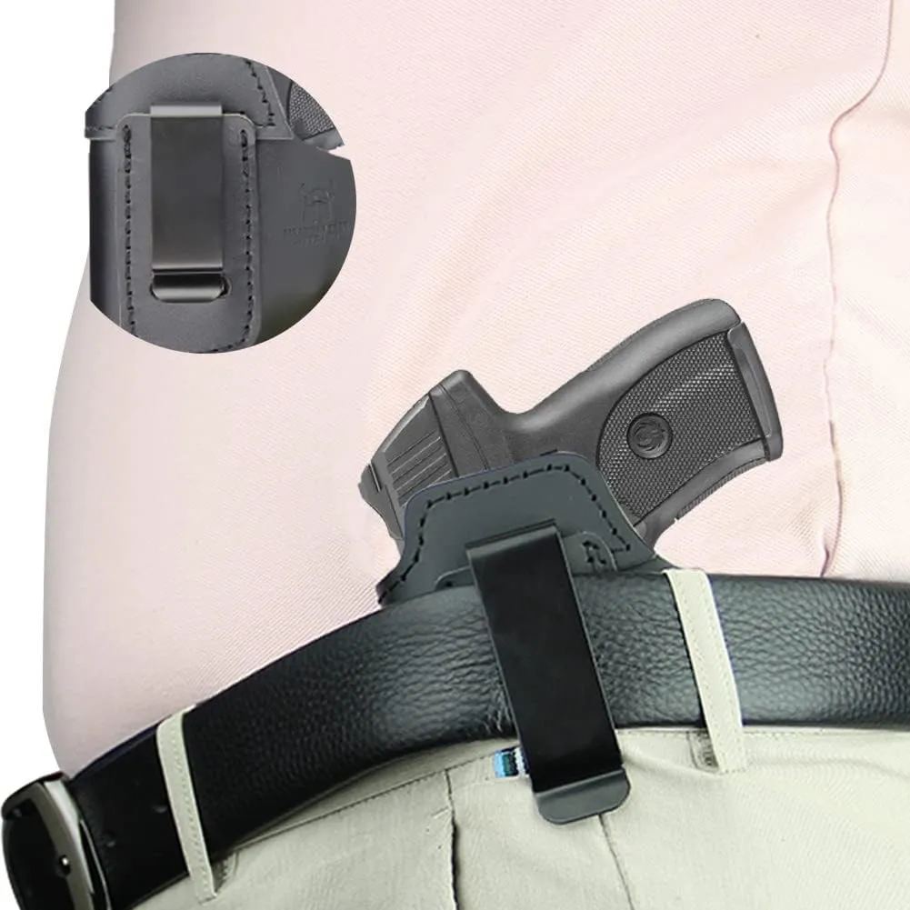 IWB Holster for Inside Waistband Concealed Carry Fits:Ruger EC9 EC9S /LC9 LC9S / LC380 / SR22/SR9C SR40C MAX 9/Security 9 Compact or Similar Sized Pistols