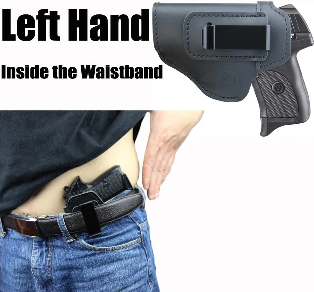IWB Holster for Inside Waistband Concealed Carry Fits:Ruger EC9 EC9S /LC9 LC9S / LC380 / SR22/SR9C SR40C MAX 9/Security 9 Compact or Similar Sized Pistols