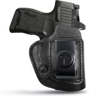 IWB Suede Leather Holsters for Pistols Optic Ready Right Hand. Fits for Sig Sauer P365/P365 XL. Leather Gun Holsters