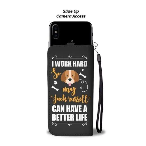 Jack Russel Wallet Phone Case with RFID Blocker