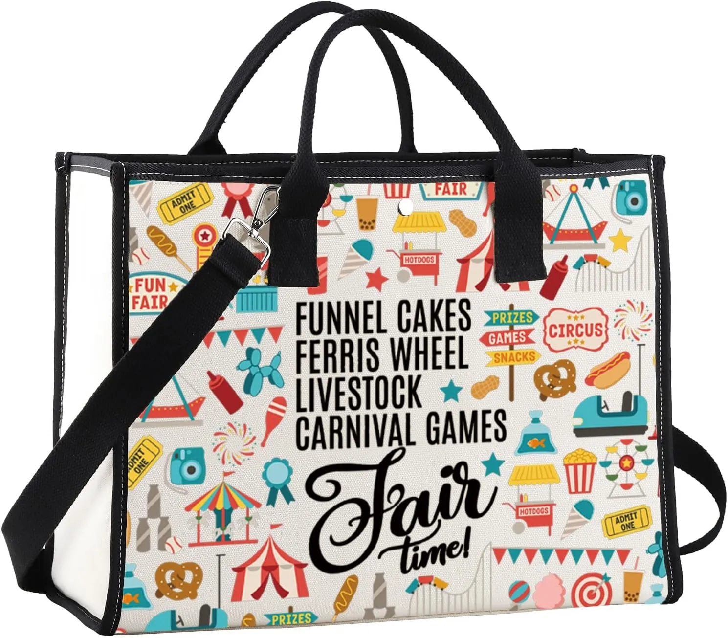 JNIAP County Fair Tote Bag County Fair Season Gifts State Fair Gifts Livestock Carnival Gifts State Fair Shopping Bag