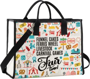 JNIAP County Fair Tote Bag County Fair Season Gifts State Fair Gifts Livestock Carnival Gifts State Fair Shopping Bag