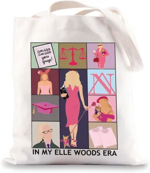 JNIAP Elle Woods Tote Bag Elle Woods Gift Lawyer Blonde Gift What Like It's Hard Gifts Legally Misucal Shoulder Bag