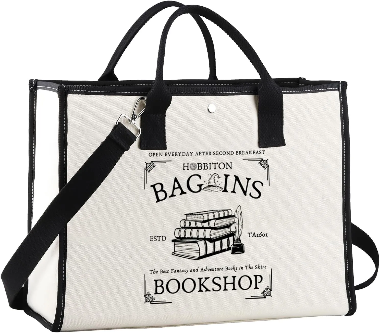 JNIAP Rings Bookstore Tote Bag Rings Movie Inspired Gifts Rings Movie Shoulder Bag Rings Movie Merchandise