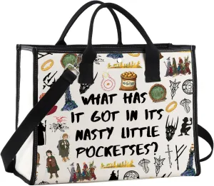 JNIAP Rings Movie Tote Bag Rings Movie Gift Rings Movie Shoulder Bag Rings Movie Merchandise (WHAT HAS Tote)
