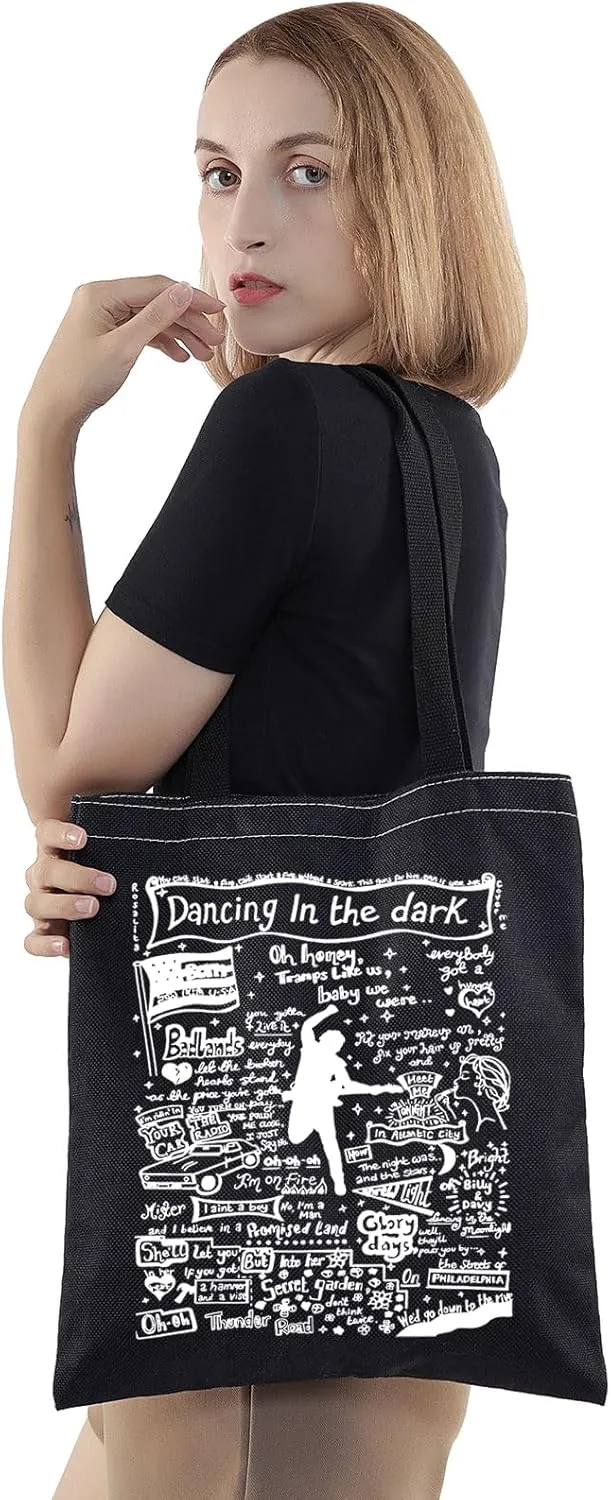 JNIAP Singer Fans Tote Bag Rock Music Lover Gifts Rock Band Shoulder Bag Singer Merchandise