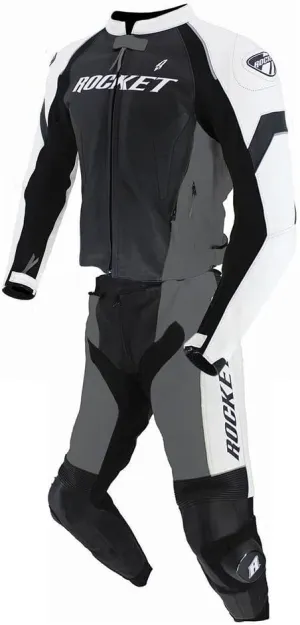 Joe Rocket Speedmaster 7.0 Two Piece Suit Gunmetal/White 56