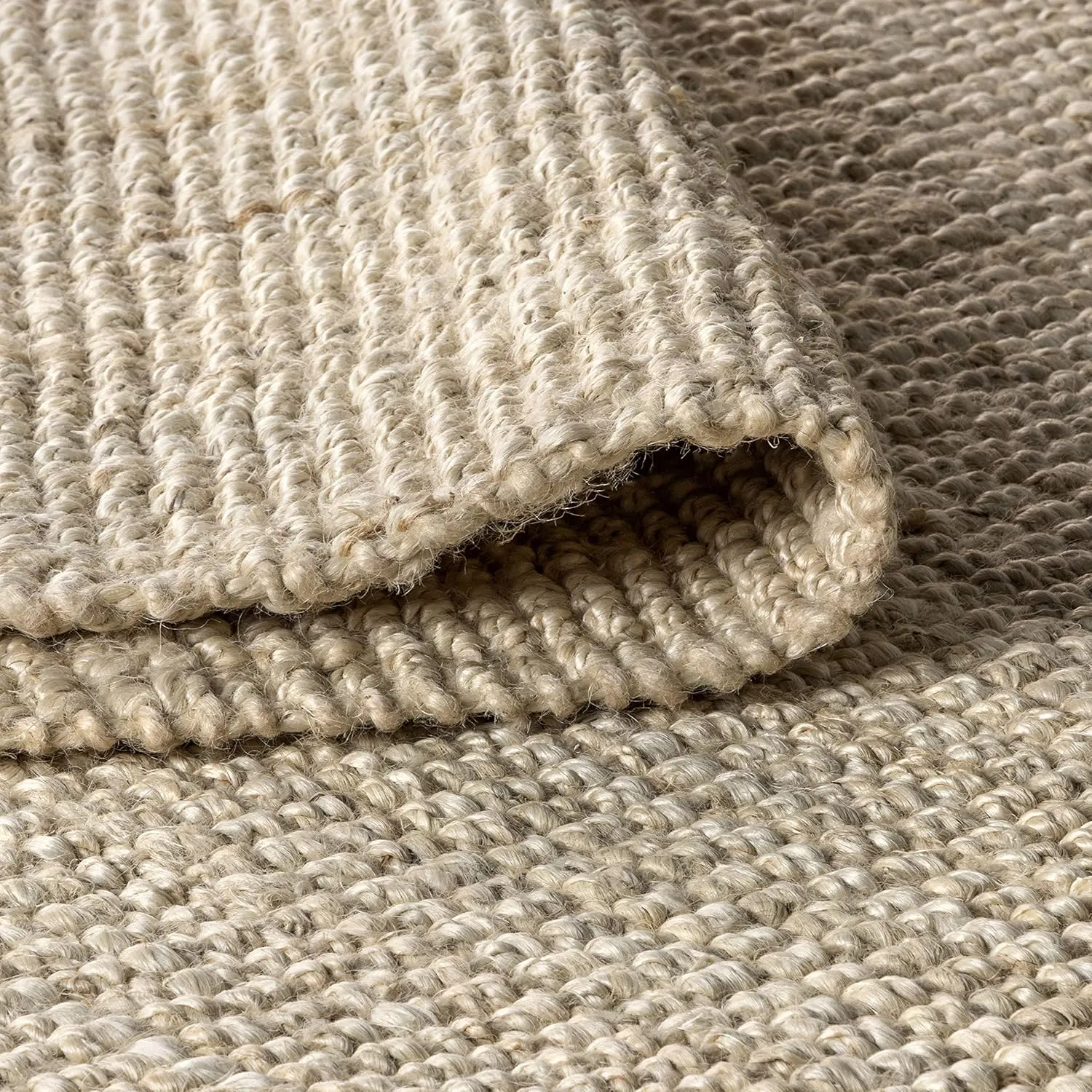 JONATHAN Y NRF102B-8 Pata Hand Woven Chunky Jute Light Ivory 8 ft. x 10 ft. Area-Rug, Farmhouse, Easy-Cleaning, for Bedroom, Kitchen, Living Room,
