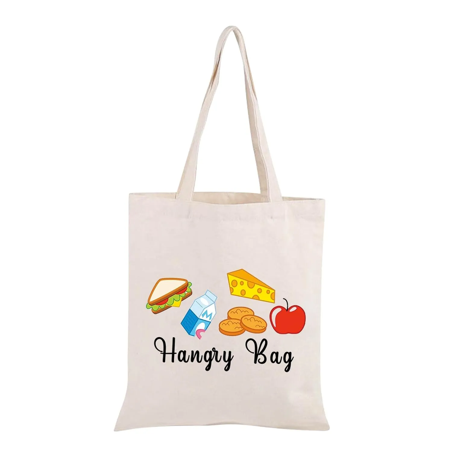 JXGZSO Funny Foodie Gift Hangry Bag Snack Travel Bags Emergency Snacks Food Storage Bag Snack Lover Gift (Hangry Bag Shopping)