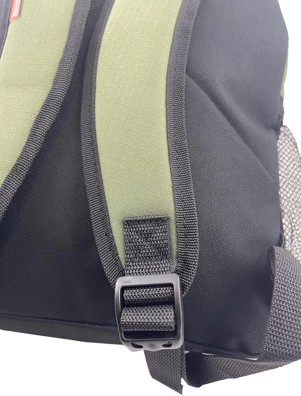 K-Cliffs 16 Inch Rip-stop Multi Pocket Backpack w/Side Mesh Pockets Olive Green
