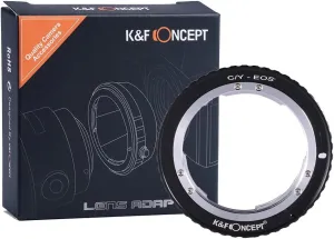 K&F Concept Lens Mount Adapter Contax Yashica C/Y Lens to EF Adapter, for 1D, 1DS, Mark II, III, IV, 5D, Mark II, 7D, 30D, 40D, 50D, 60D, 70D, Digital Rebel T2i, T3, T3i, T4i