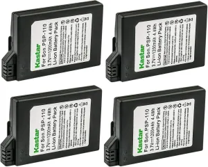 Kastar 4-Pack Battery Replacement for Sony PSP-S110, PSPS110 Battery, Sony PSP-2000, PSP-2001, PSP-2002, PSP-2003, PSP-2004, PSP-2005, PSP-2006, PSP-2007, PSP-2008, PSP-2009, PSP-2010, PSP-3000