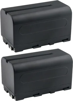 Kastar NP-F750 / NP-F770 Battery 2-Pack Replacement for AndyCine C7S 7" 3G-SDI/HDMI Ultra-Bright, T7 7" IPS Full HD Camera Touchscreen Monitor, Datavideo TLM-700K 7" Full HD Portable 4K Field Monitor