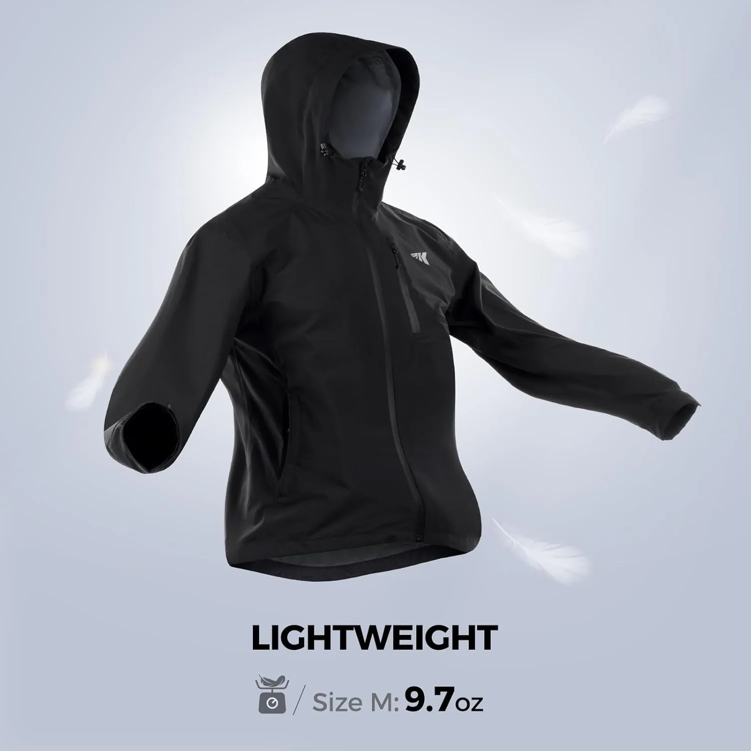 KastKing HydroArmor Lightweight Rain Jacket, 2.5-Layer Waterproof Fishing Hiking Rain Suit for Men, Packable Rain Gear