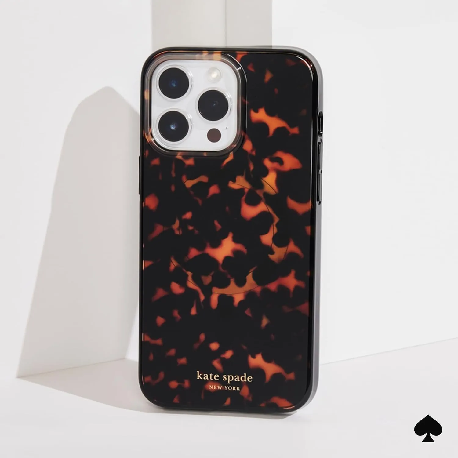 kate spade new york iPhone 15 Pro Max Case, Compatible with MagSafe - Tortoiseshell