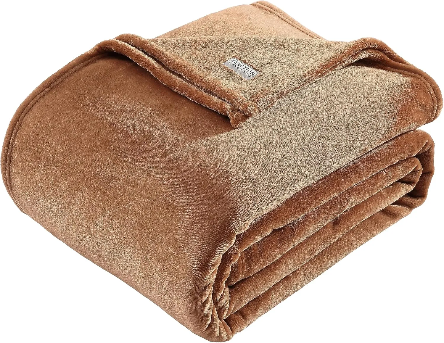 Kenneth Cole - King Blanket, Plush Fleece Bedding, Cozy Home Decor for All Seasons (Solid Orange, King)