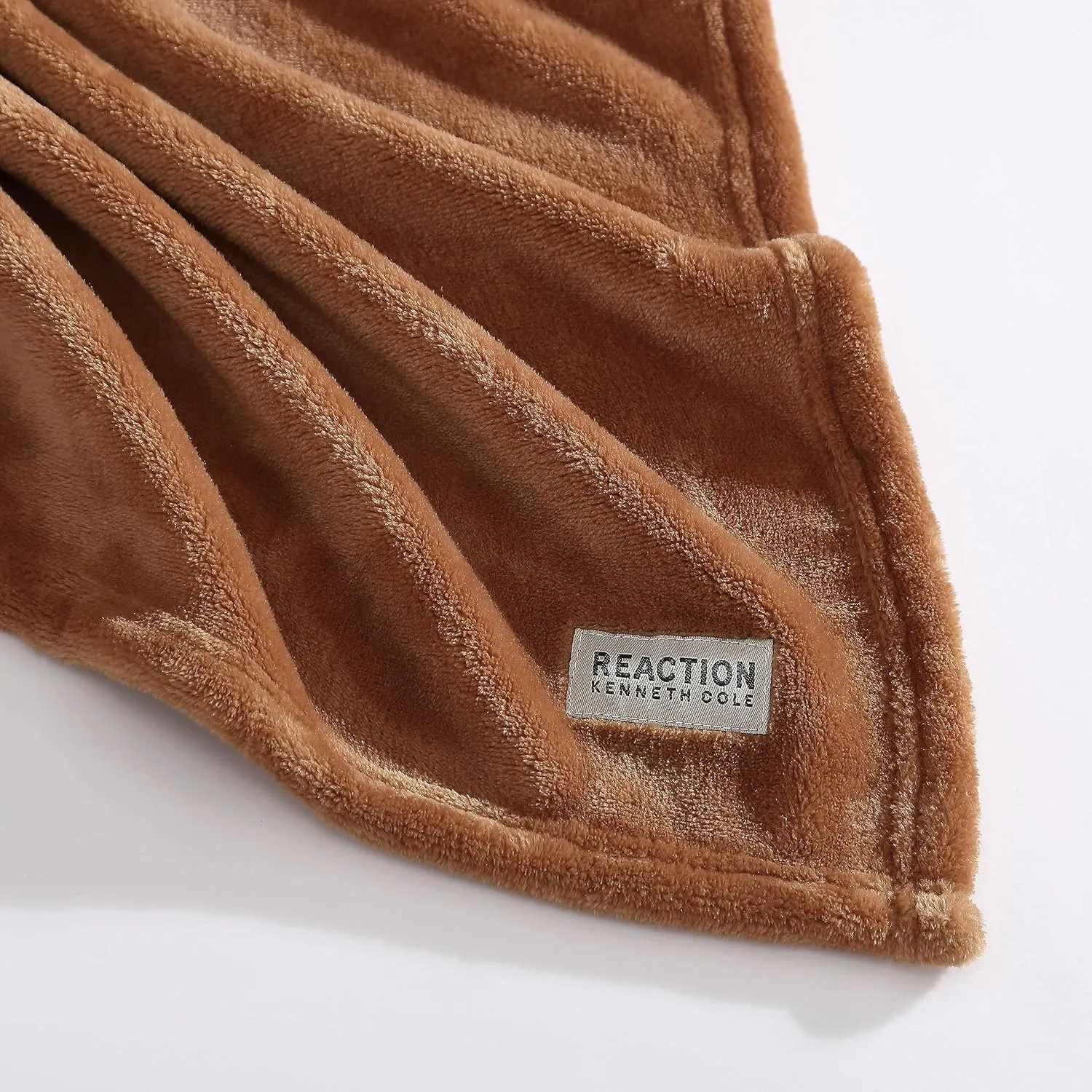 Kenneth Cole - King Blanket, Plush Fleece Bedding, Cozy Home Decor for All Seasons (Solid Orange, King)