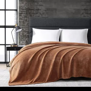 Kenneth Cole - King Blanket, Plush Fleece Bedding, Cozy Home Decor for All Seasons (Solid Orange, King)